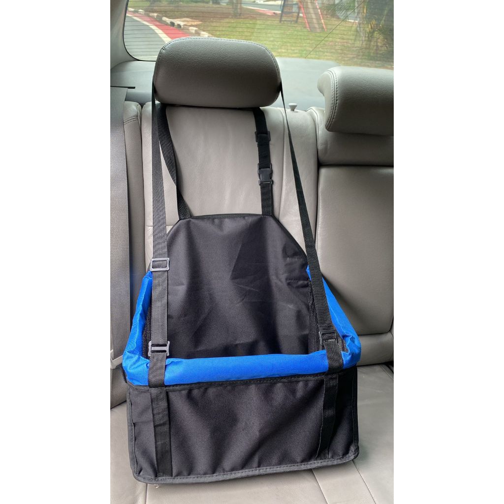 Cadeira de Transporte AZUL Luxo Pet P/ Carro Cachorros e Gatos  ( Raças pequenas e médias ate 12 kgs )  Automóvel
