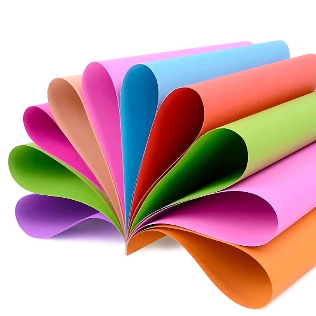 20 Folhas Papel Color Set Cartolina Colorida para Origami Artesanato Material Escolar Papel 48x66cm em Oferta na Shopee
