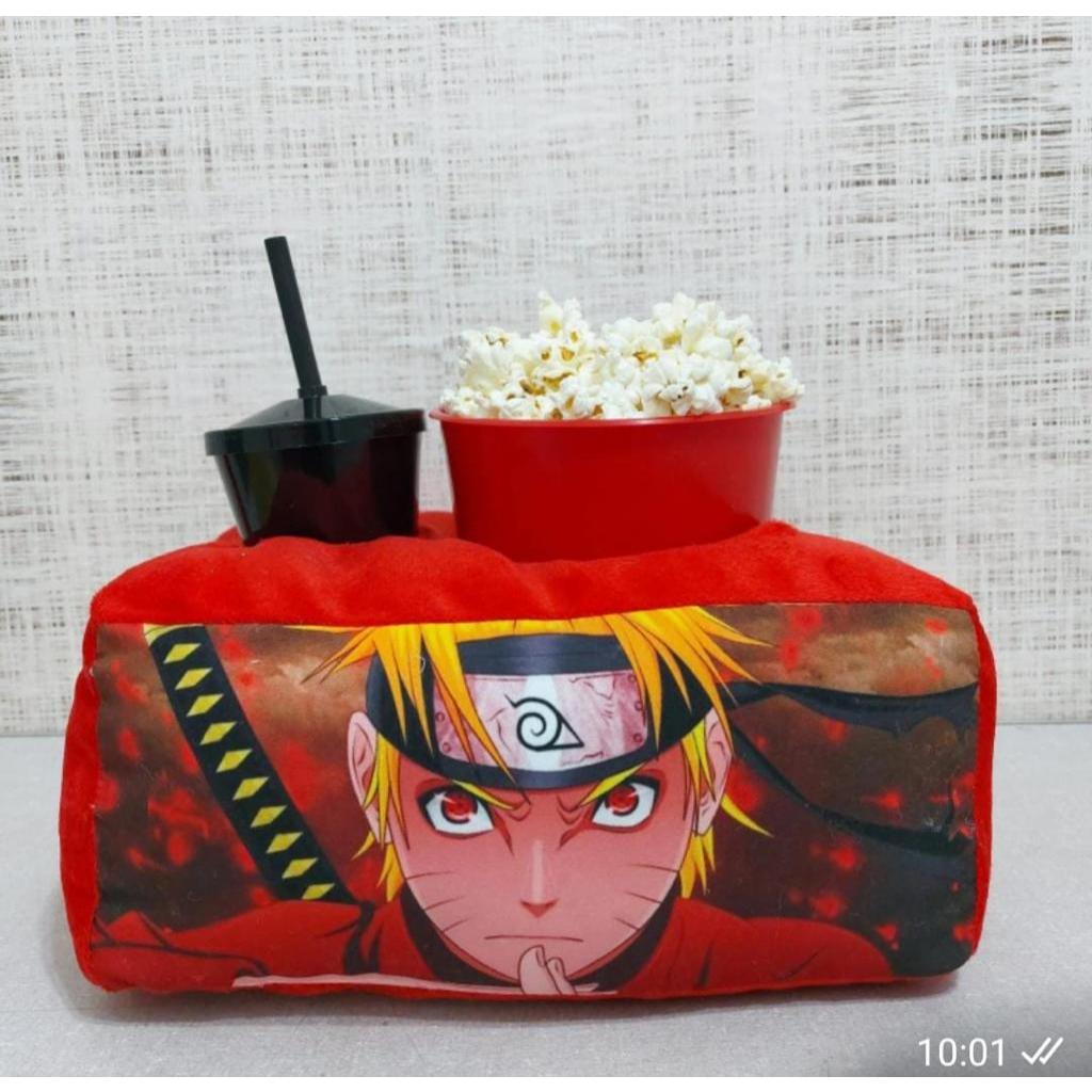 Porta Pipoca Acompanha Copo com Tampa, Canudo + Balde Para Pipoca estampas variadas