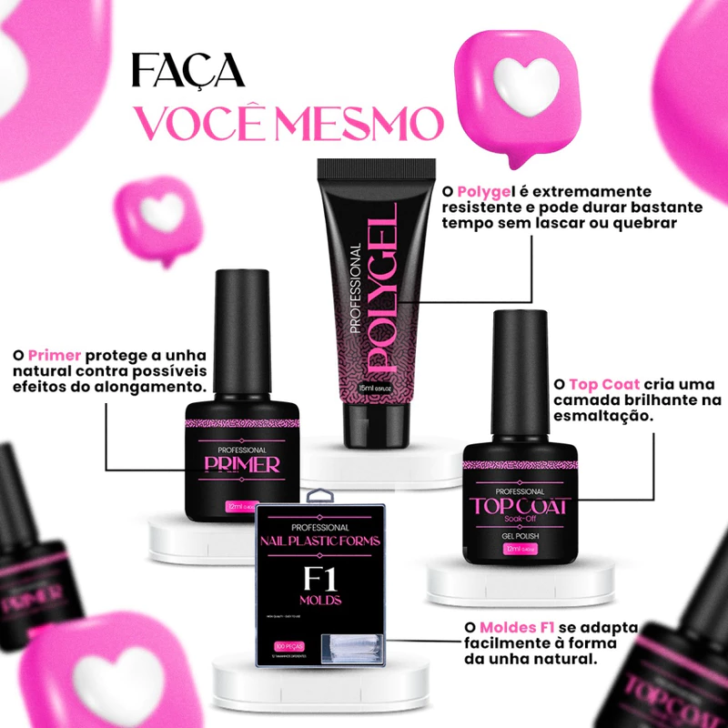 Kit Polygel para Alongamento de Unhas — foto 2