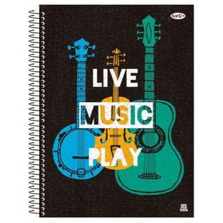 CADERNO UNIVERSITÁRIO 1 MATÉRIA CAPA DURA 80 FOLHAS – BOM D+ MASCULINO