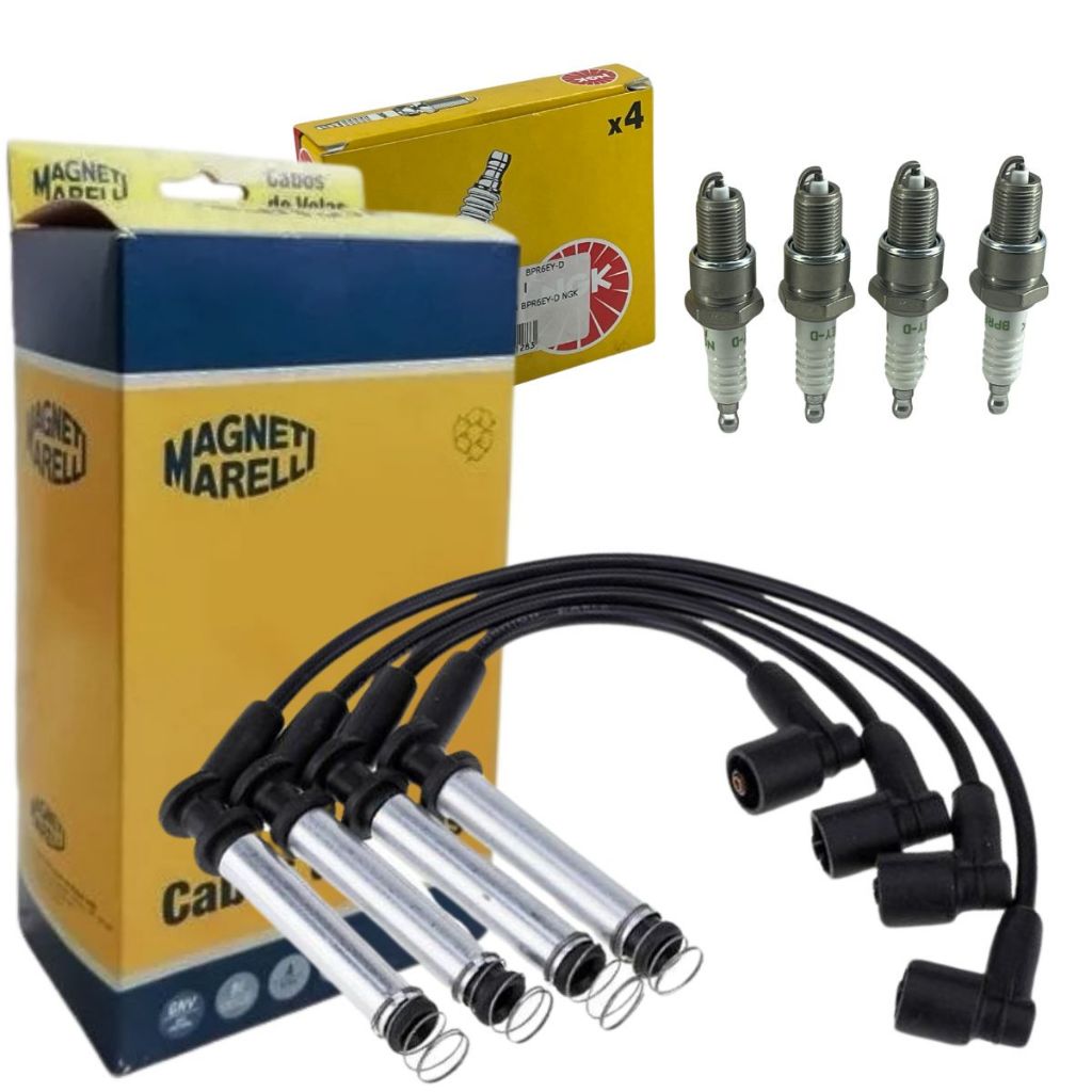 Kit Cabo de Vela e Velas Corsa Prisma S10 Blazer 1.0 1.6 8v MPFI 2003 2004 2005 2006 2007 até 2016 em Oferta na Shopee