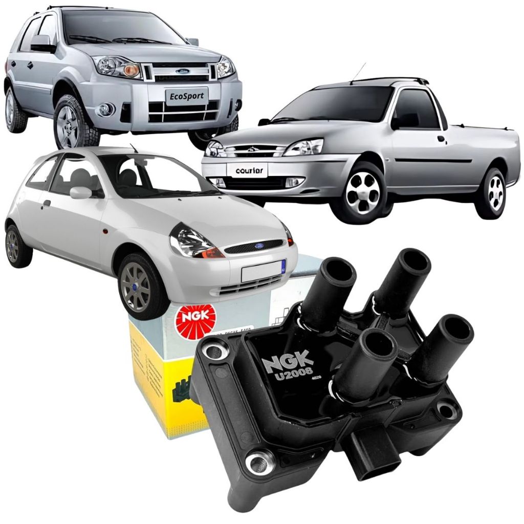 Bobina De Ignição Ford Ka 1.0 8v Após 2008 - NGK U2008 em Oferta na Shopee