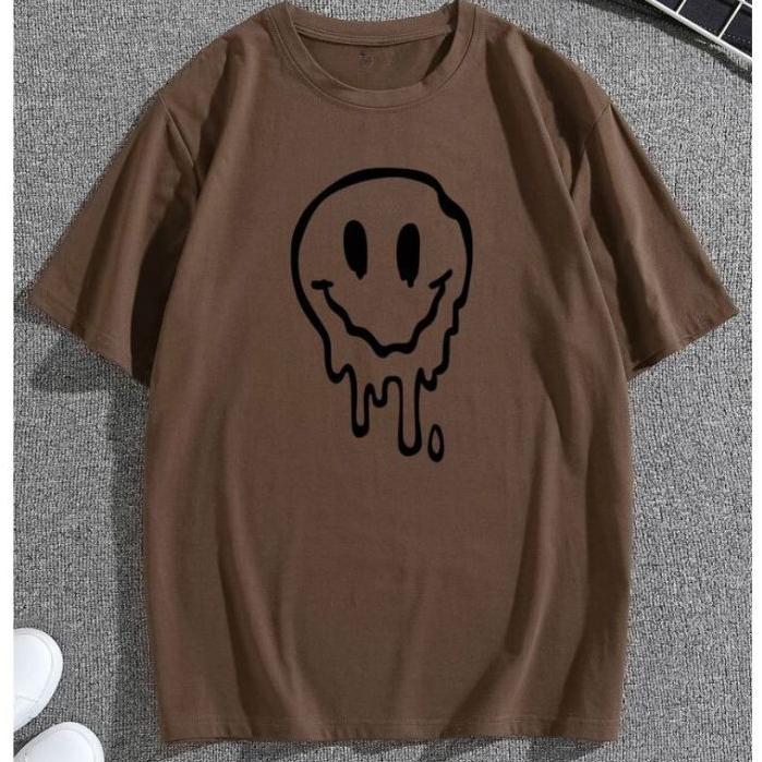 Camiseta Oversized Unissex Estampa Estilo Vintage Moda Streetwear Verão Tecido Flanelado Confortável Com Bom Caímento