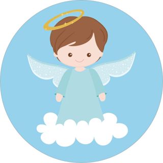 PAINEL BATIZADO MENINO REDONDO SUBLIMADO em Oferta na Shopee