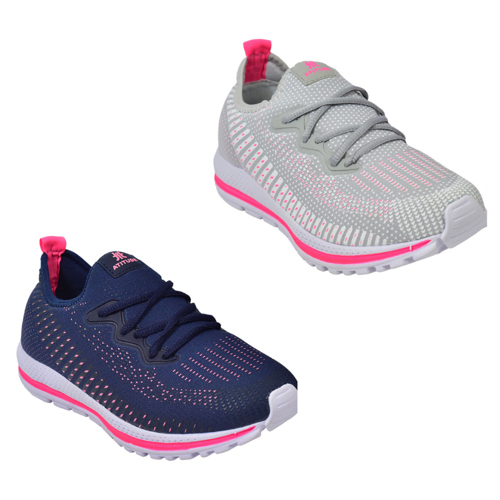 Kit 2 pares Tênis Feminino Olimp Academia Caminhada Corrida Treino Escola Trabalho Leve Macio Confortável