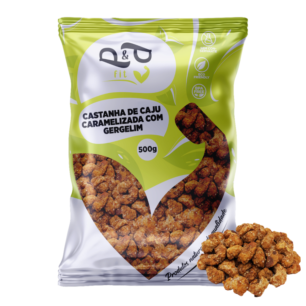 Castanha de Caju Caramelizada com Leite Condensado 500g – A vácuo - P&P​