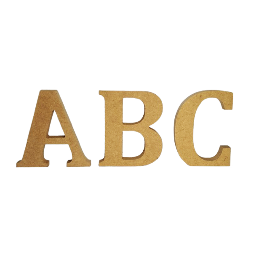 Letra em MDF 18cm Para Pintar ou Decorar em Oferta na Shopee