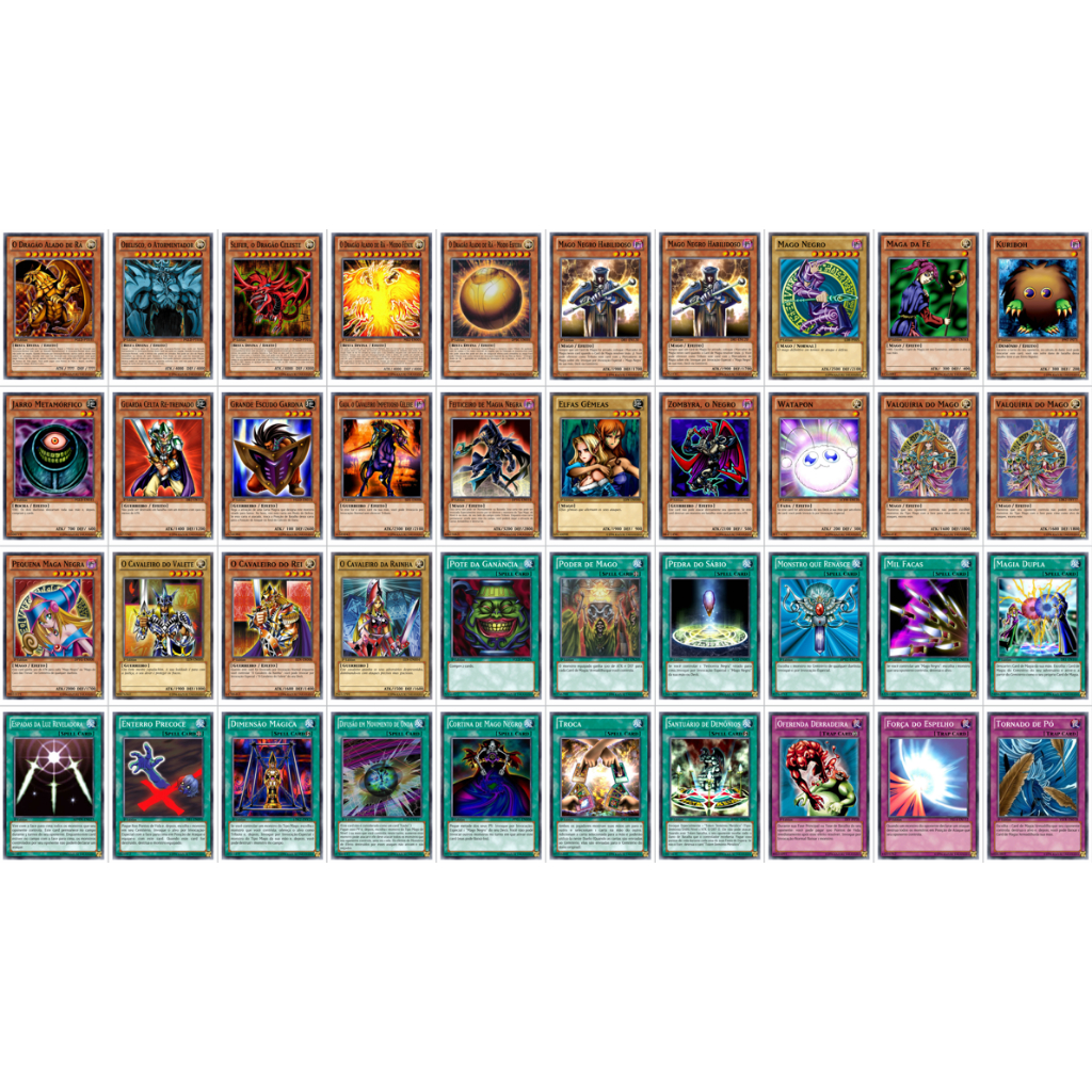 Cartas Yugioh- Deck Yugi Muto Filme Pirâmide De Luz Tcg Anime