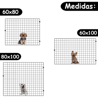 Grade Portão Proteção Pet Cachorro Cães Pequenos - Escolha Medidas e Cor - 60x80, 60x100 ou 80x100cm em Oferta na Shopee