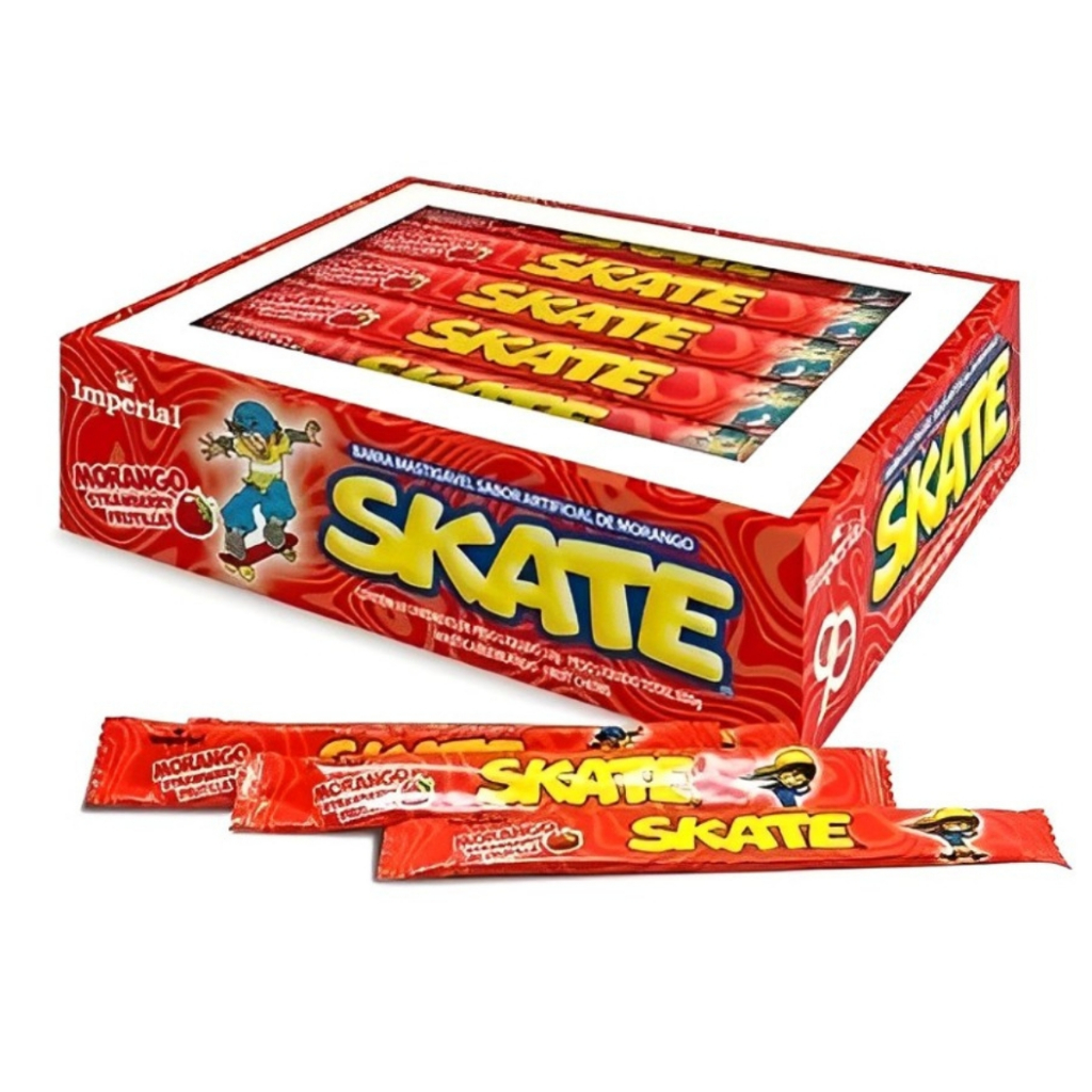 Balas Mastigáveis Skate Morango C/50 Unidades de 12g Imperial