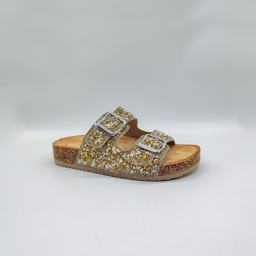 Sandália Feminina Papete Cascalhos Birken Meijile Original