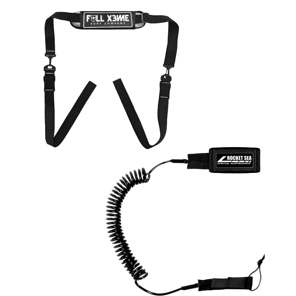 Leash Strep Espiral Stand Up + Alça Transporte Prancha Sup