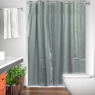 Cortina Box de Banheiro PVC Impermeável Antimofo 1,40 x 1,80 metros em Oferta na Shopee