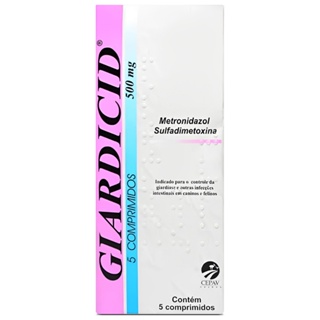 Giardicid 500mg 5 Comprimidos Cepav em Oferta na Shopee