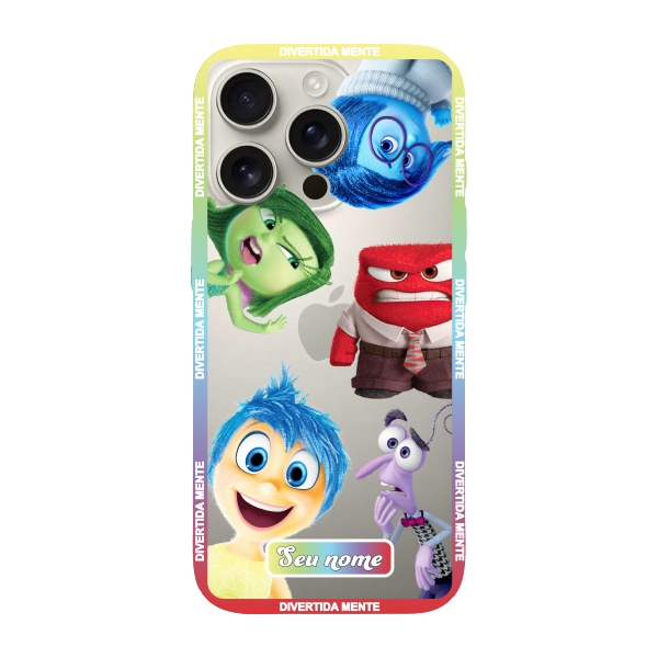 Capinha para iPhone 16 Pro Anti Impacto Personalizada - Divertidamente - Divertida Mente com nome