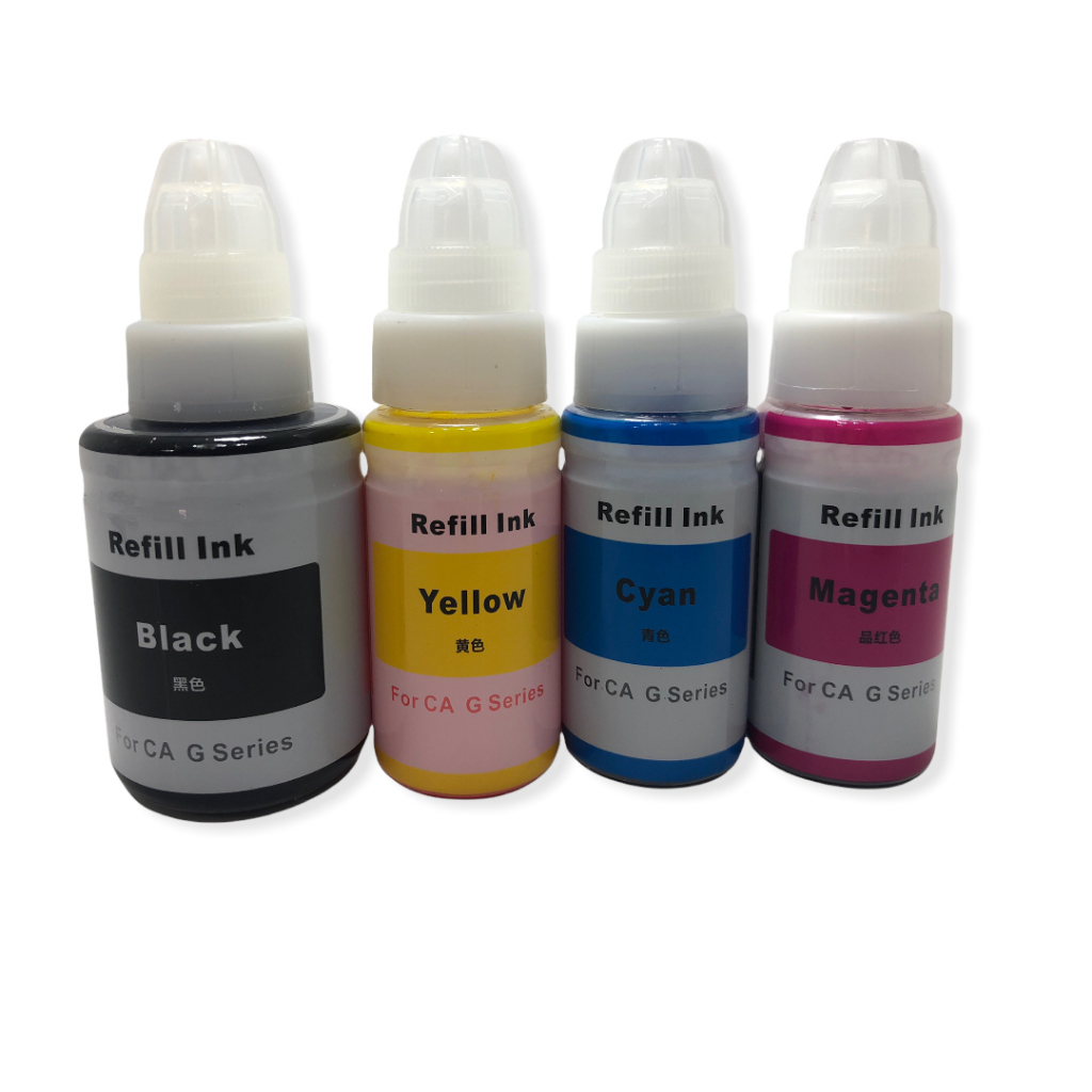 Kit 4 Tintas Para CANON Pixma G190 G3110 G3111 G3102 G4100 G4102 G4110 G4111 G1100 G2010 G3100
