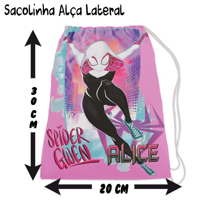 Mochilinha Sacolinha Mochila Saco Sacochila Saquinho Lembrancinha Brinde Aniversario Personalizadas Festa Homem Aranha