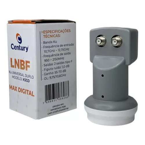 Lnbf Banda Ku Universal Duplo 65db Orbisat  E MXT .100% ORIGINAL