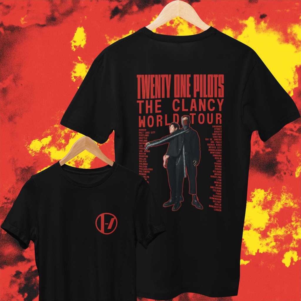 Camiseta Twenty One Pilots | The Clancy World Tour [tradicional e plus size]