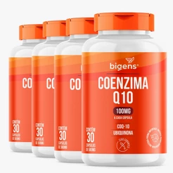 BIGENS KIT 4X COENZIMA Q10 100MG, 30 CÁPSULAS, COQ-10, UBIQUINONA BIOGENS