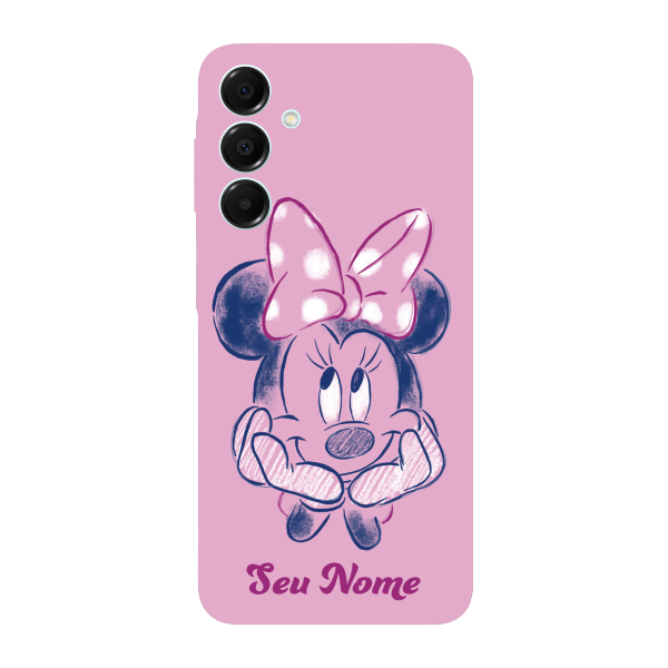 Capinha para Samsung A16 Anti Impacto Personalizada - Minnie com nome