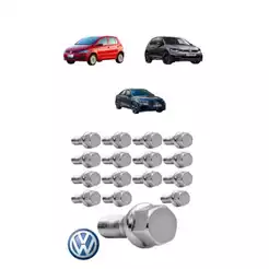 Parafusos Cromado De Roda Fox Golf Bora Audi Polo 20 Pç