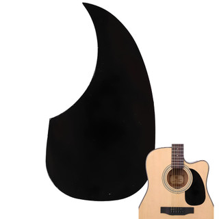 Escudo para Violão Folk Jumbo Classico Aço Nylon Gota Preto