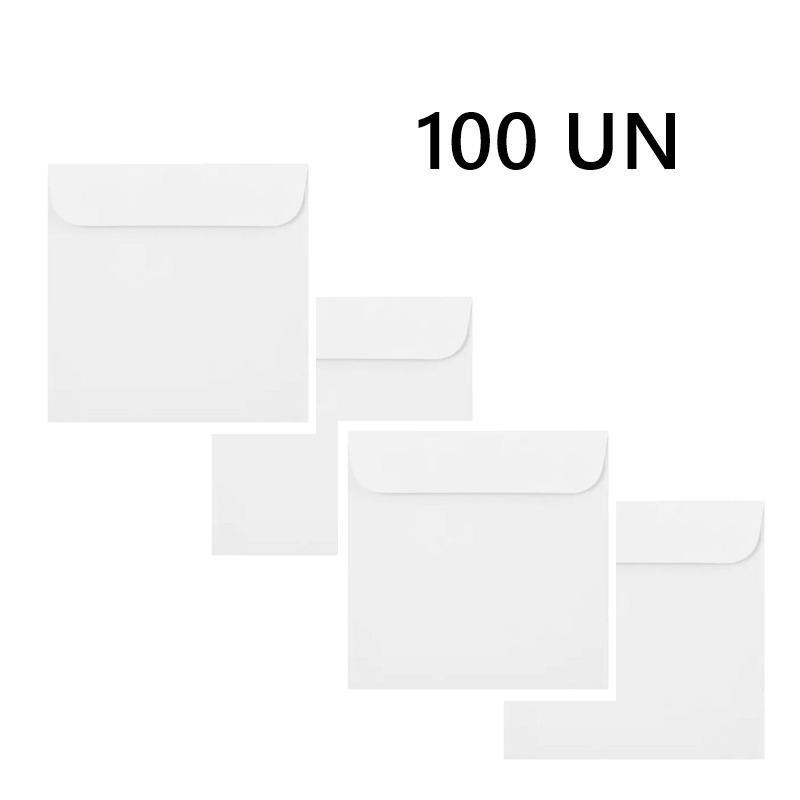 100 ENVELOPES PARA CD OU DVD BRANCO