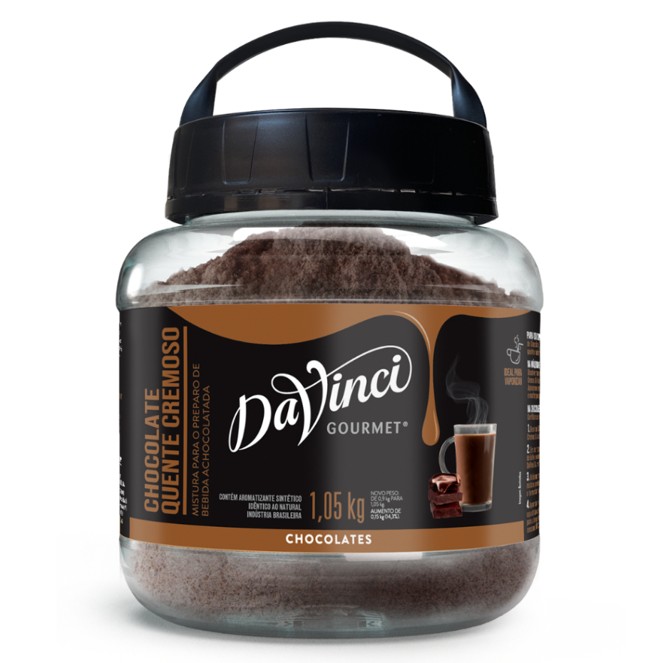Chocolate Quente Cremoso Da Vinci Gourmet 1,05kg - Pote