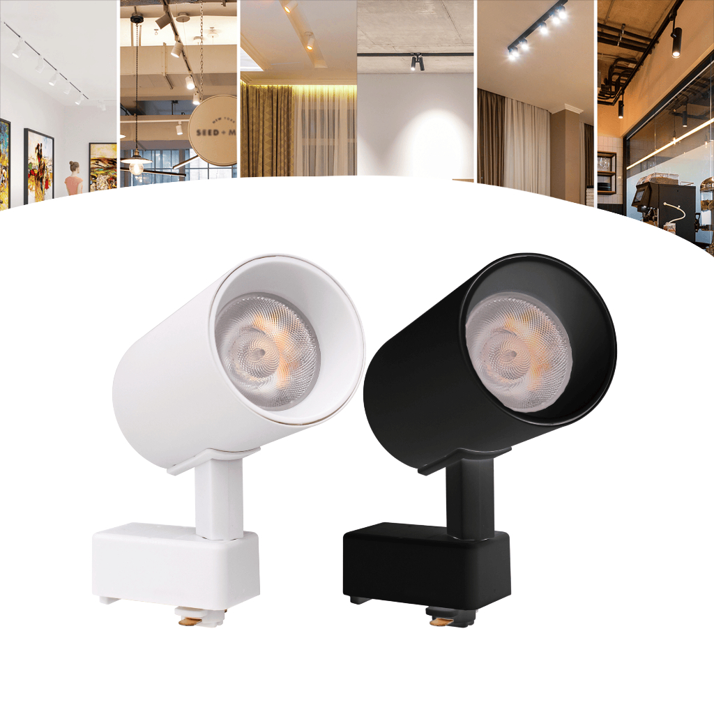 Spot 10W Para Trilho Eletrificado Preto e Branco Led Bivolt