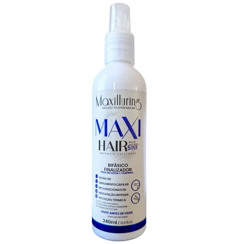 Defrizante Spray 5 Em 1 Secador E Chapinha Proteção Térmica