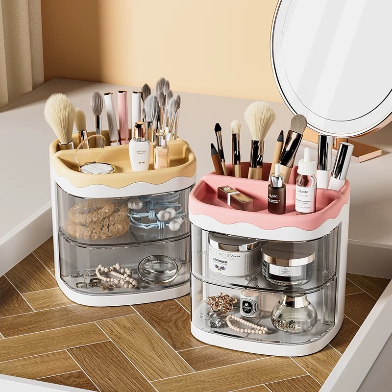 Organizador Mesa Porta Treco Caneta Gaveta/Maquiagem Escritório Multiuso