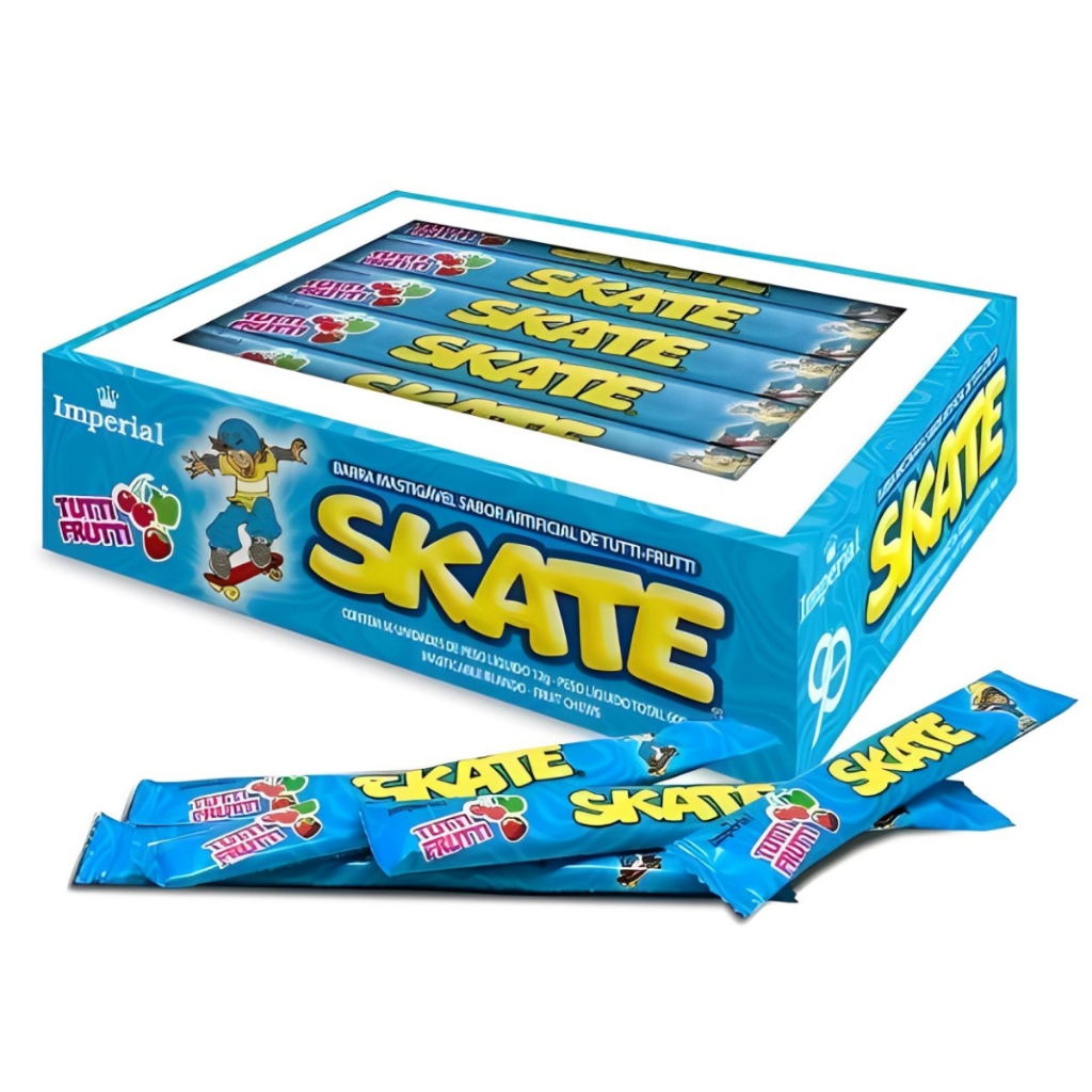 Balas Mastigáveis Skate Tutti-frutti 50 Unidades de 12g Caixa - Imperial