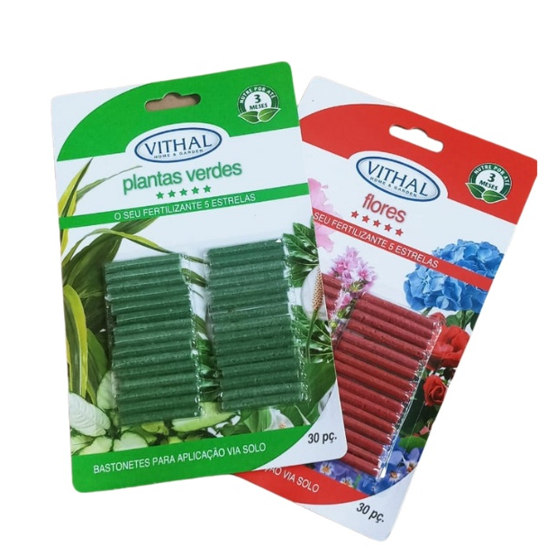 Bastonete Liberação Lenta (FRACIONADO: 5UN bastão) Flores, Plantas Verdes, Rosa do Deserto ou 101010