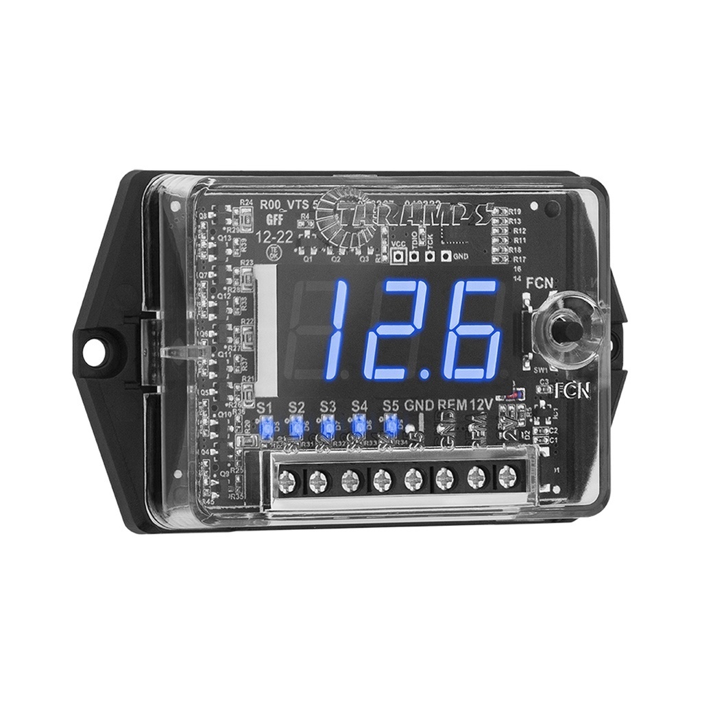 Voltímetro Automotivo Digital Sequenciador Taramps VTS 5.1 5 Saídas Para Carro Barco Caminhão.