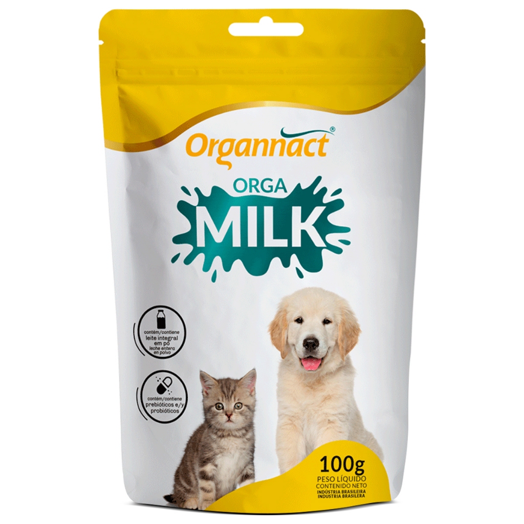 Suplemento Leite para Cães e Gatos Filhotes Orga Milk 100g em Oferta na Shopee