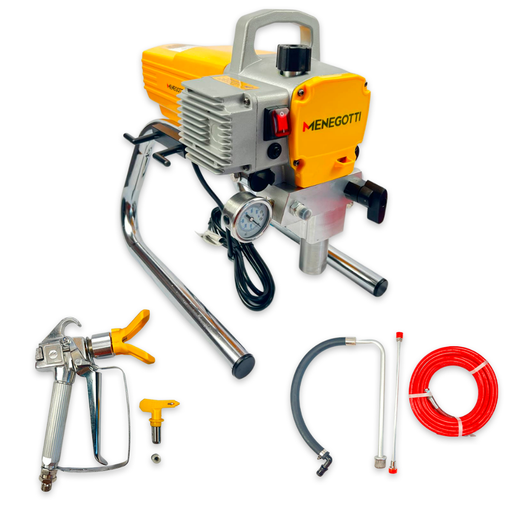 Máquina de Pintura Airless Menegotti MMA 900W/1000W  Pinturas Industriais Paredes Tetos Or...