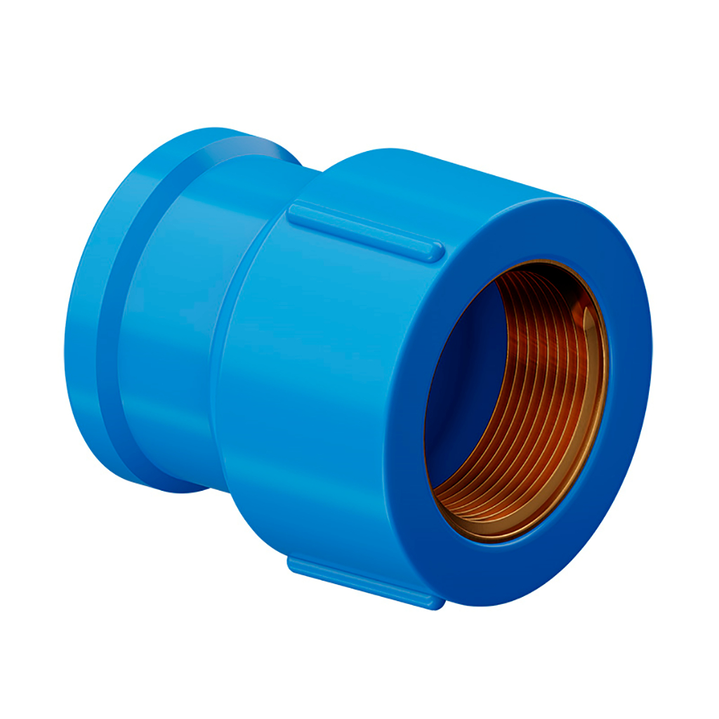 Luva PVC Soldável Azul Bucha 25mm X 3/4'' Tigre
