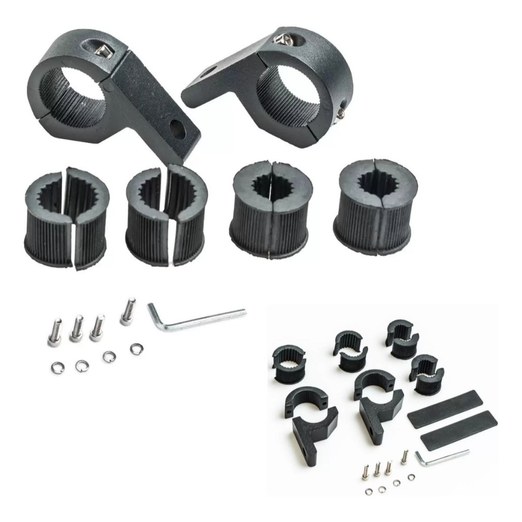 Suporte Abracadeira Para Barra De Led / Farol Gaiola Guidon em Oferta na Shopee