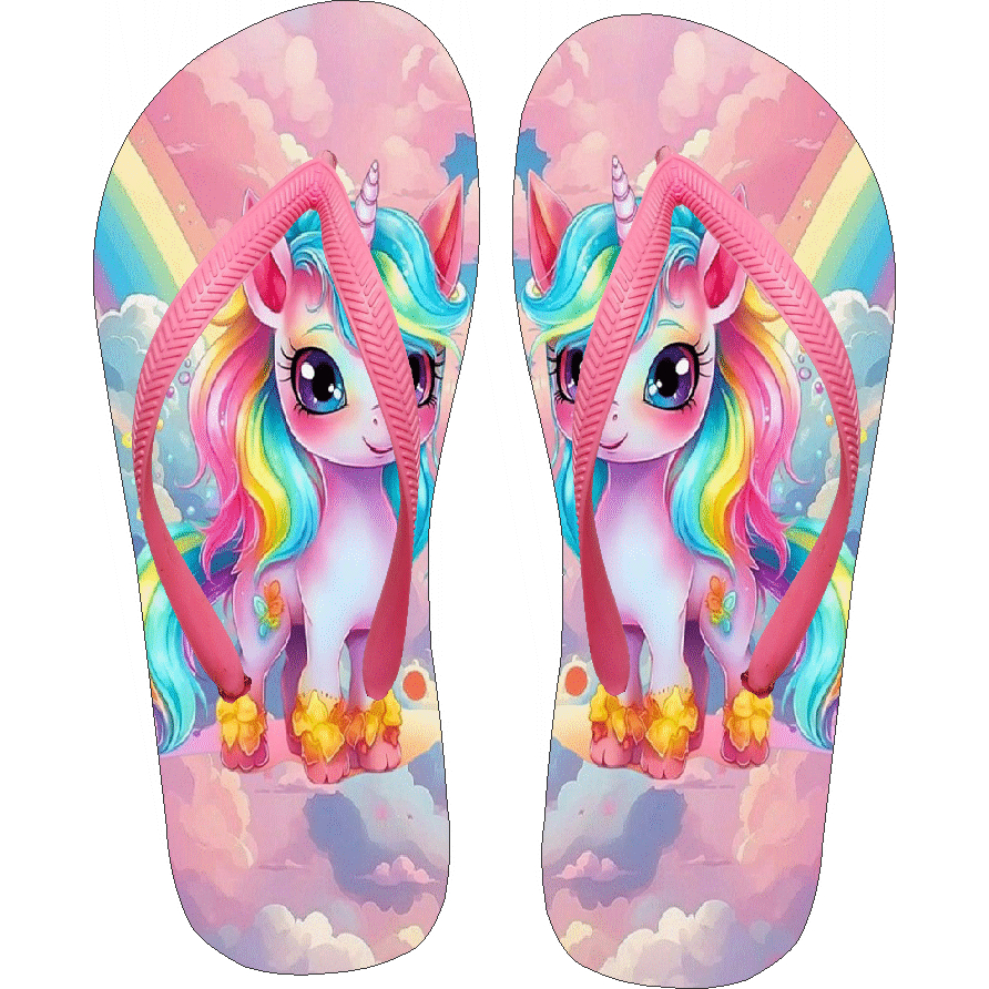 Chinelo Unicornio Infantil