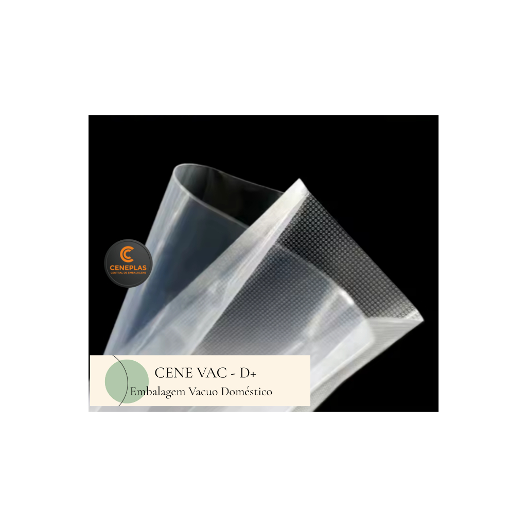 Embalagem Vácuo 20x25 COM RANHURAS - 50 un. Embaladoras Domesticas Cene-Vac D+