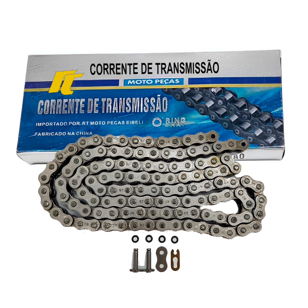 Corrente De Transmissão RT com Retentor 428ho X 118l CG Titan Fan YBR Factor Start Cargo em Oferta na Shopee