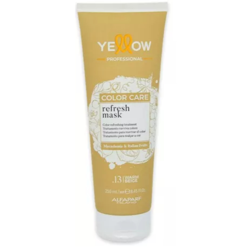 Máscara Color Care Pigment Refresh 250ml Alfaparf Yellow Revive a Cor Nutre e Facilita o Pentear