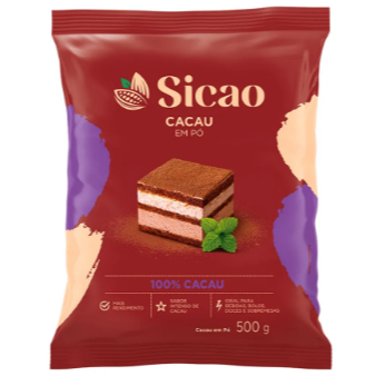 Cacau em Pó 100% 500g - Sicao Callebaut Chocolate