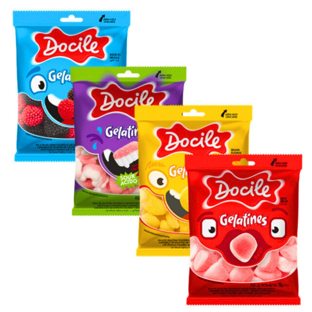 Kit Docile Balas de Gelatinas Sabores Sortidos - De 15 a 60 Unidades · foto 2