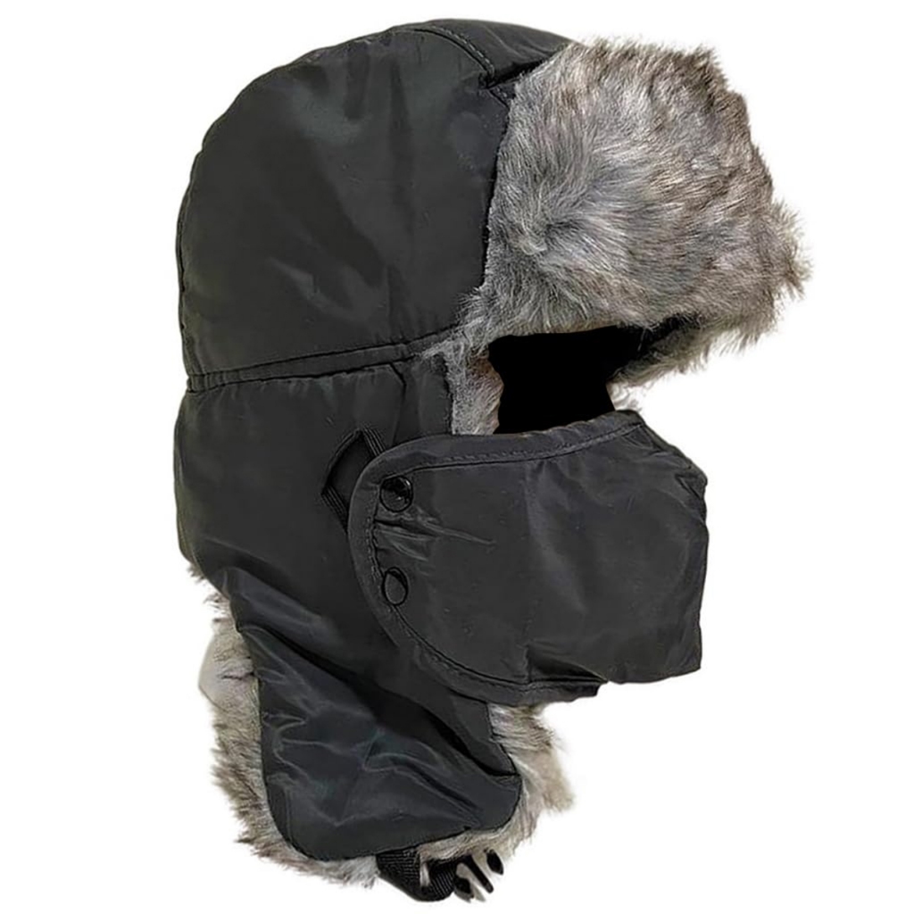 Ushanka Touca Russa Gorro Aviador Frio Extremo Proteção Orelha Pelucia