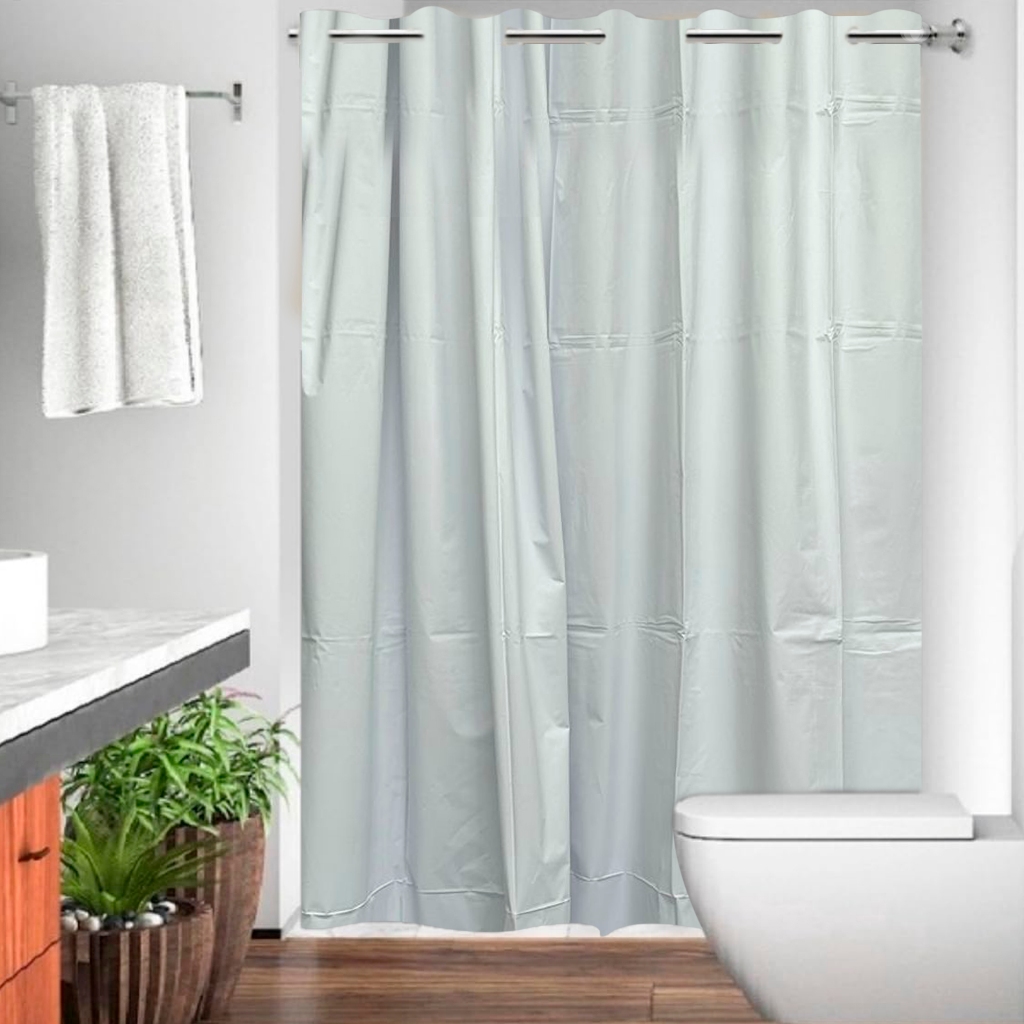 Cortina Box de Banheiro PVC Impermeável Antimofo 1,40 x 2,00 metros