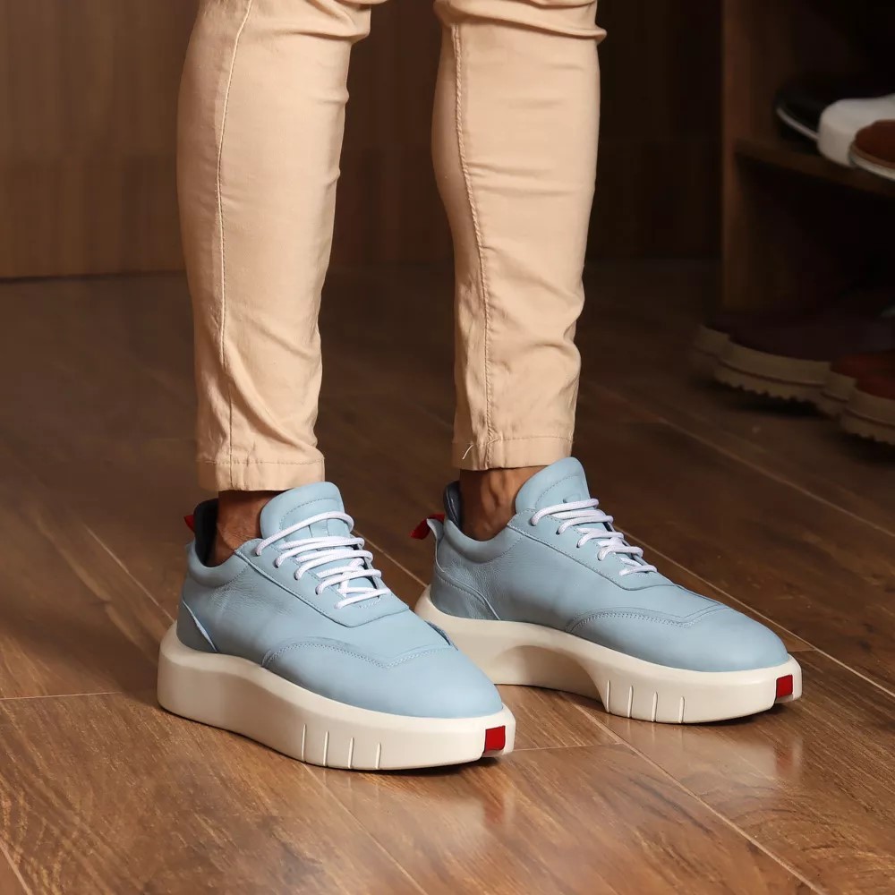 Tênis Casual Hong Kong: Conforto, estilo e durabilidade em couro legítimo, solado em EVA de 5cm super elegante confort em Oferta na Shopee