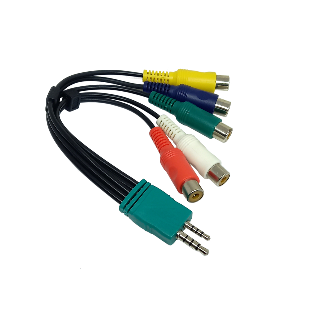 Cabo Para Tv Samsung P1+p2 conversor para V.componente e Rca A/v Tv Led, plasma.